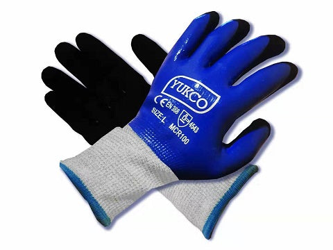 Cut-Resistance Gloves Level A5, Fully Coated, Sandy Palm