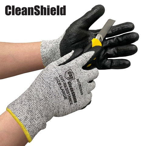 Cut-Resistance Gloves Level A5, Nitrile Coated Palm