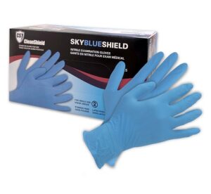 5 Mil SkyblueShield Nitrile Examination Gloves