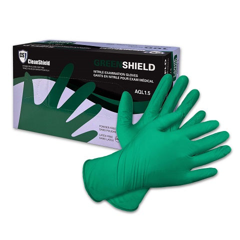 5 Mil GreenShield Nitrile Examination Gloves