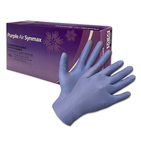 Purple Air Synmax Examination Gloves, 5.5 Mil